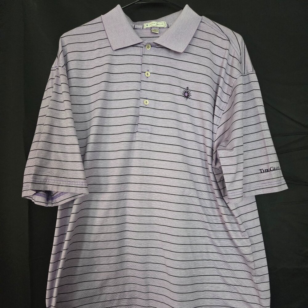 Peter Millar E4 Summer Comfort Golf Polo Mens L Stretch
